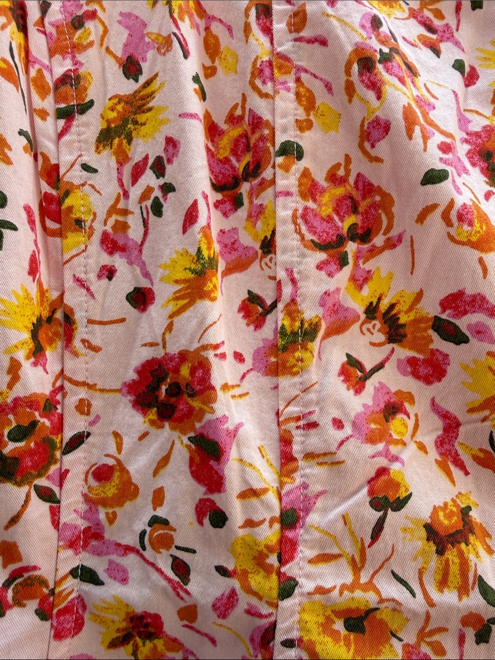 Floral Pink Sundress with Yellow Accent - Women's Dress by Free Assembly - Picture 3 of 4